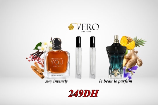 pack duo 10ml : Le beau le parfum + Stronger with you intensly